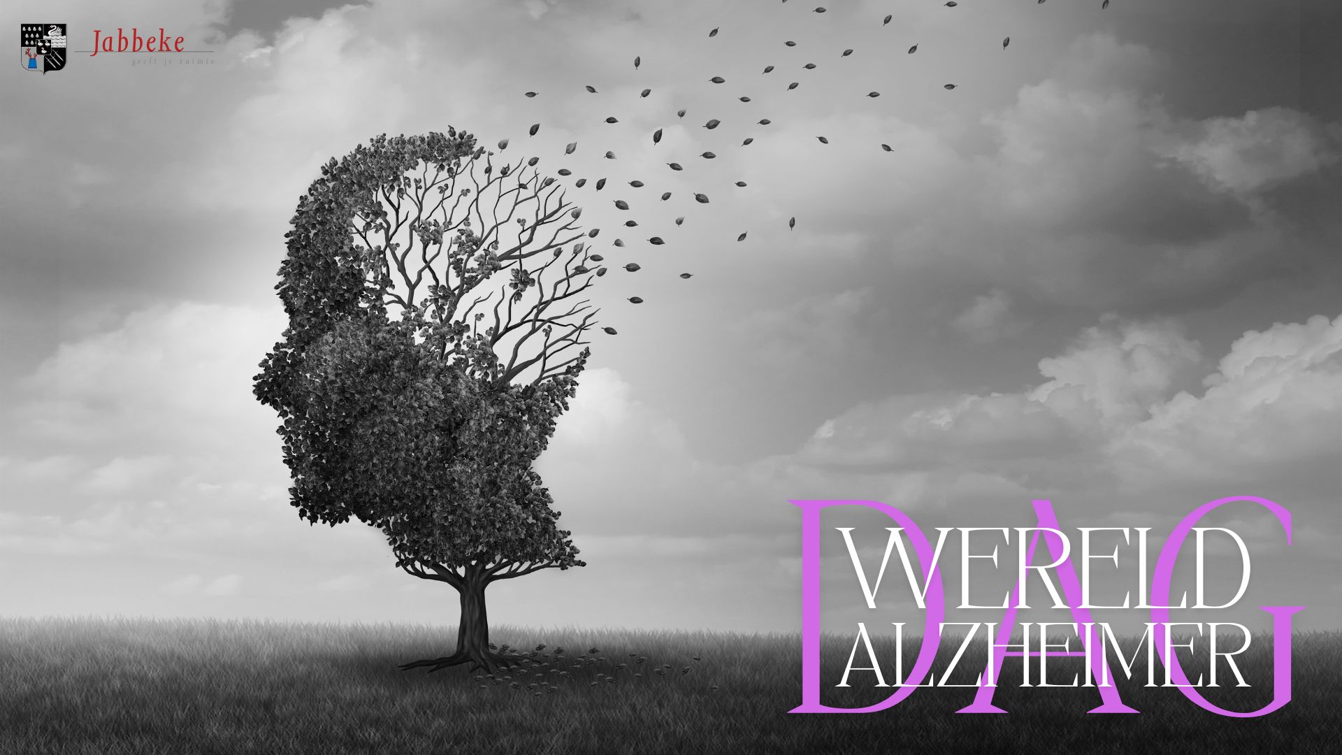 LEG EEN KNOOP VOOR WERELD ALZHEIMER DAG OP 21 SEPTEMBER