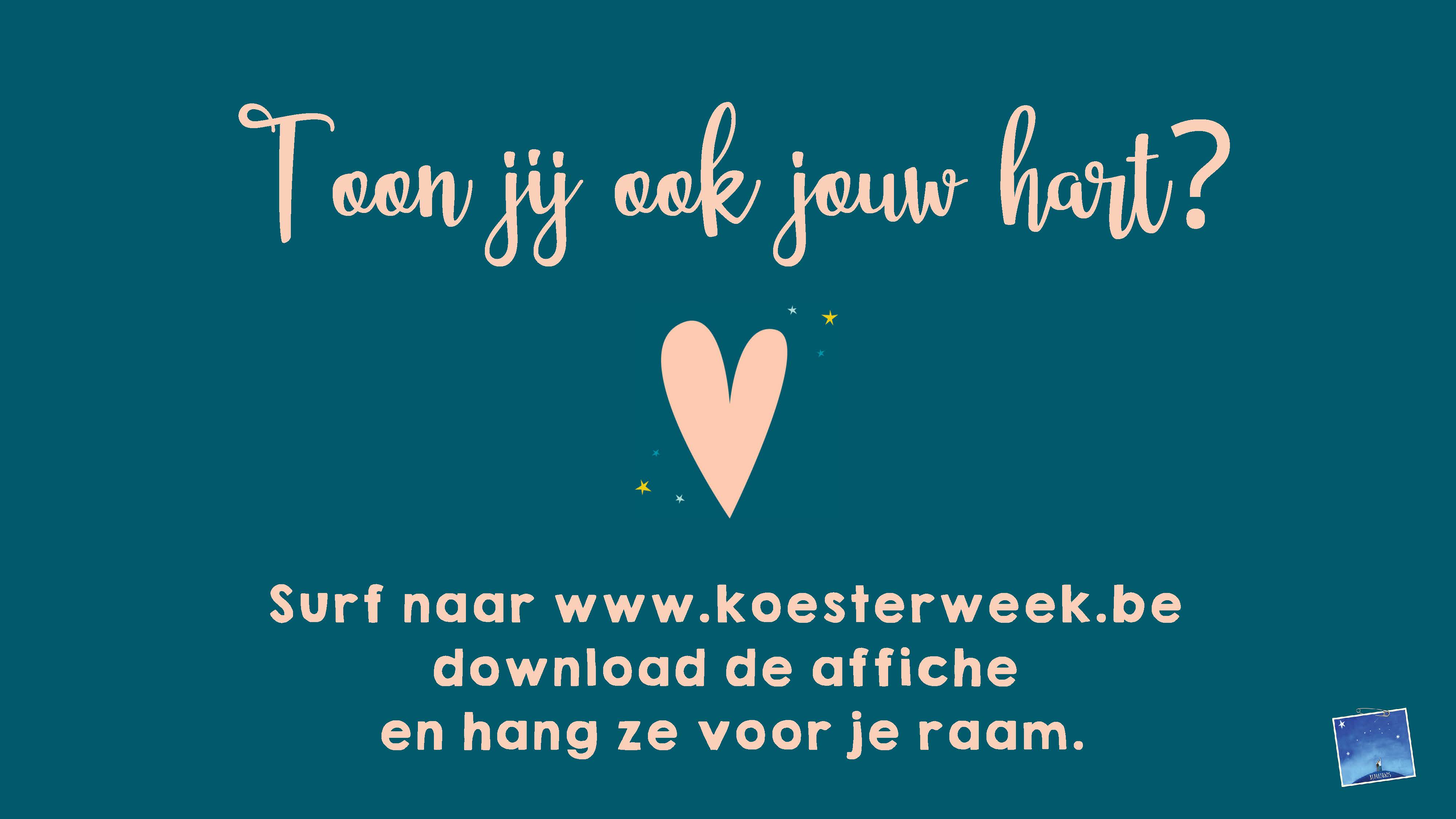 DOE MEE MET DE KOESTERWEEK VAN 6 TOT EN MET 13 DECEMBER